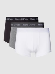 Boxershort met label in band in een set van 3 stuks, model 'ESSENTIALS' van Marc O'Polo Grijs - 27