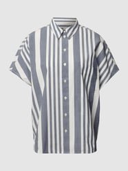 Blouse met streepmotief van Marc O'Polo Blauw - 47