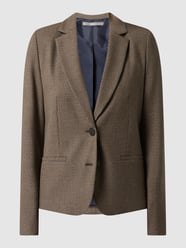 Blazer mit Hahnentritt-Dessin von Jake*s Collection - 38