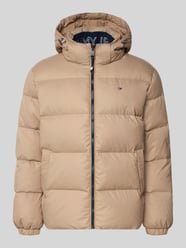 Regular Fit Daunenjacke mit Logo Stitching von Tommy Jeans Beige - 43