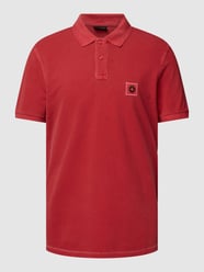 Poloshirt in effen design, model 'Phillip' van Strellson Rood - 27