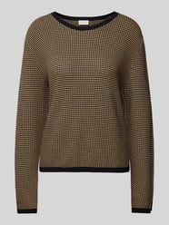 Regular Fit Strickpullover aus reiner Baumwolle mit Struktur von Tom Tailor Beige - 14