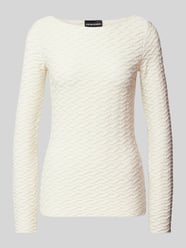 Longsleeve mit U-Boot-Ausschnitt von Emporio Armani Weiß - 4