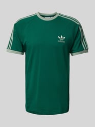 T-Shirt mit gerippten Abschlüssen von adidas Originals Grün - 5