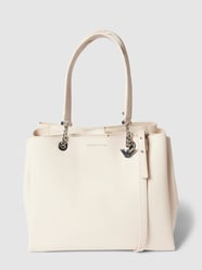 Torba tote z detalami z logo model ‘Annie Peppie’ od Emporio Armani Beżowy - 48