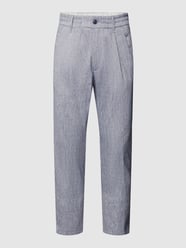 Broek met bandplooien, model 'Chasy' van Drykorn Blauw - 46