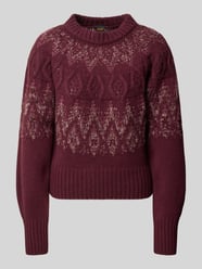 Pullover mit Ballonärmeln Modell 'C_Fyrata' von BOSS Orange Bordeaux - 1