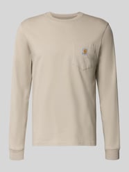 Shirt met lange mouwen met borstzak en labeldetail van Carhartt Work In Progress Beige - 28