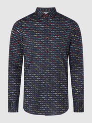 Regular fit vrijetijdsoverhemd met stretch  van A Fish Named Fred Blauw - 20