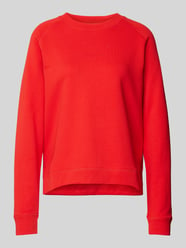 Sweatshirt mit gerippten Abschlüssen von Marc O'Polo Denim Rot - 29