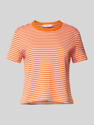 T-Shirt mit Rundhalsausschnitt von Mango Orange - 25