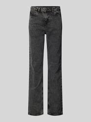 Straight Fit Jeans aus Baumwoll-Mix Modell 'KELLY' von Pieces Schwarz - 33