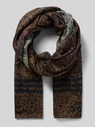 Schal mit Leo-Print von MORE & MORE - 41