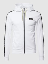 Sweatjacke mit Label-Patch von EA7 Emporio Armani Weiß - 29