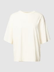 Oversized T-Shirt mit Statement-Print Modell 'ARETA' von Drykorn Weiß - 36