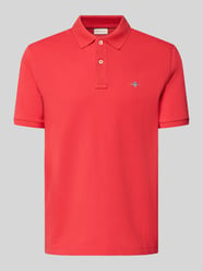 Slim Fit Poloshirt mit Logo-Stitching von GANT Orange - 15