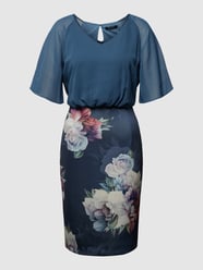 Cocktailkleid in Two-Tone-Machart von Swing Blau - 18