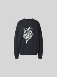 Regular Fit Sweatshirt mit Logo-Print von Anine Bing - 9