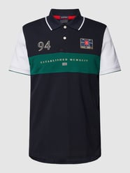 Poloshirt mit Motiv-Print von Christian Berg Men Blau - 28