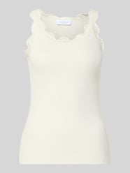 Slim fit top met kant van pure katoen van Rich & Royal - 15