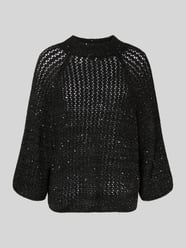 Relaxed fit pullover in gebreide look, model 'Olivia' van B.Young - 16