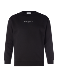 Sweatshirt met logoprint, model 'Willy' van Be Edgy Grijs / zwart - 14