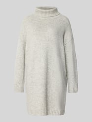 Oversized Strickkleid mit gerippten Abschlüssen von Apricot - 23