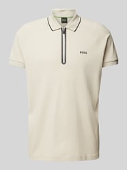 Koszulka polo kroju regular fit z fakturowanym wzorem model ‘Philix’ od BOSS Green - 6