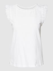 Blusenshirt mit Lochmuster von Jake*s Casual Weiß - 17