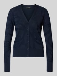 Gebreid jack met knoopsluiting model 'DENZEL' van Lauren Ralph Lauren - 8