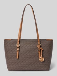 Shopper z logo-wzorem Model 'ZADIE' od MICHAEL Michael Kors - 5