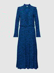 Midi-jurk met all-over motief, model 'ROSIER' van Zadig & Voltaire Blauw - 39