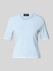 Gebreid shirt van viscosemix met ronde hals van Marc Cain - 28