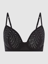 Bügel-BH aus Mesh mit Strasssteinen  von Guess Schwarz - 13