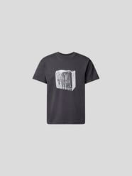 T-Shirt mit Brand-Print von Jacquemus Blau - 38