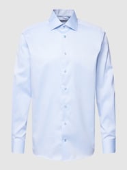 Business-Hemd mit Kentkragen Modell 'Floral' von Eton Blau - 32