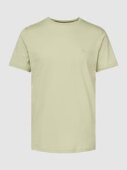 T-shirt met labelstitching van Lerros Groen - 38