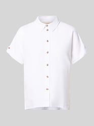 Bluzka o kroju relaxed fit z mieszanki lnu i wiskozy model 'Lava' od FREE/QUENT - 45
