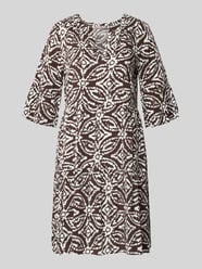 Regular Fit Minikleid aus reiner Viskose mit Kachel-Print von Christian Berg Woman Selection - 12