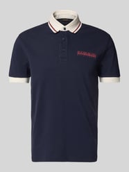Slim Fit Poloshirt mit Label-Print von Napapijri - 24