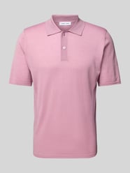 Poloshirt mit kurzer Knopfleiste Modell 'ROWAN' von Samsøe Samsøe Pink - 35