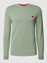 Strickpullover mit Label-Stitching Modell 'San Cassius' von HUGO Mint - 24