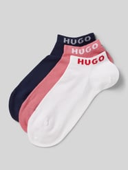 Sneakersocken mit Label-Detail im 3er-Pack von HUGO Pink - 28