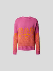 Pullover mit kontrastivem Muster von Etro Rosa - 6