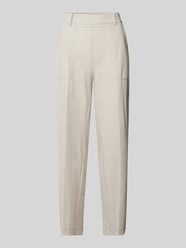 Tapered Fit Stoffhose mit verkürztem Schnitt von Cambio Beige - 20