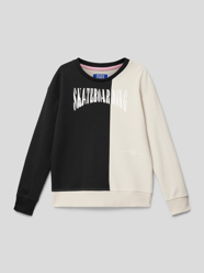 Sweatshirt met motiefprint, model 'JOROLI' van Jack & Jones Zwart - 21
