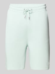 Relaxed fit sweatshorts met labelprint van Tom Tailor Denim Groen - 23