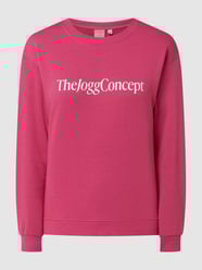 Sweatshirt met extra brede schouders, model 'Safine' van TheJoggConcept Roze - 45
