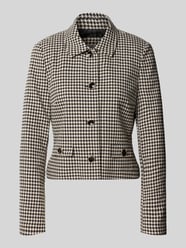 Marynarka o kroju slim fit w deseń pepitki od Christian Berg Woman Selection - 43