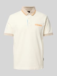 Slim Fit Poloshirt mit Label-Print von Napapijri - 43